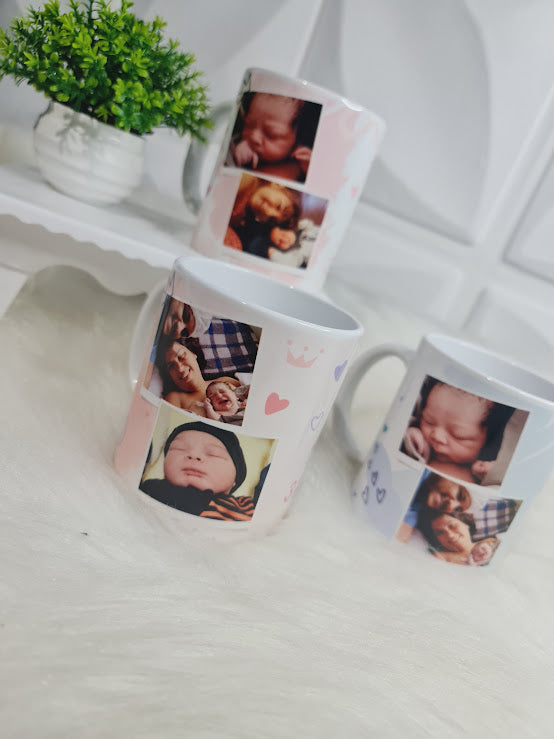 Caneca “Cheguei!” – Lembrança de Nascimento Personalizada🍼