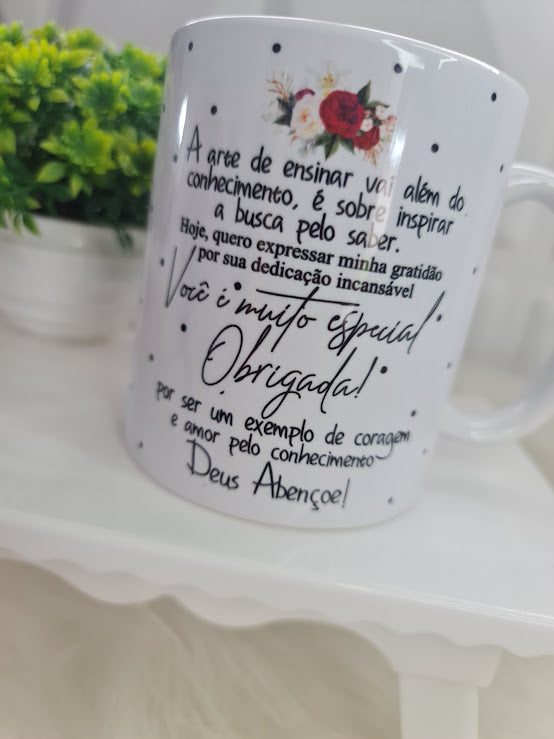 Caneca Personalizada para Professora – Gratidão com Estilo💖