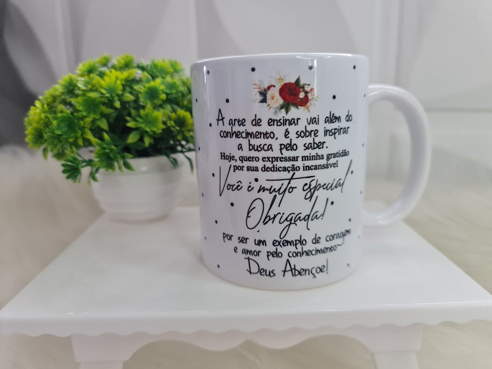 Caneca Personalizada para Professora – Gratidão com Estilo💖