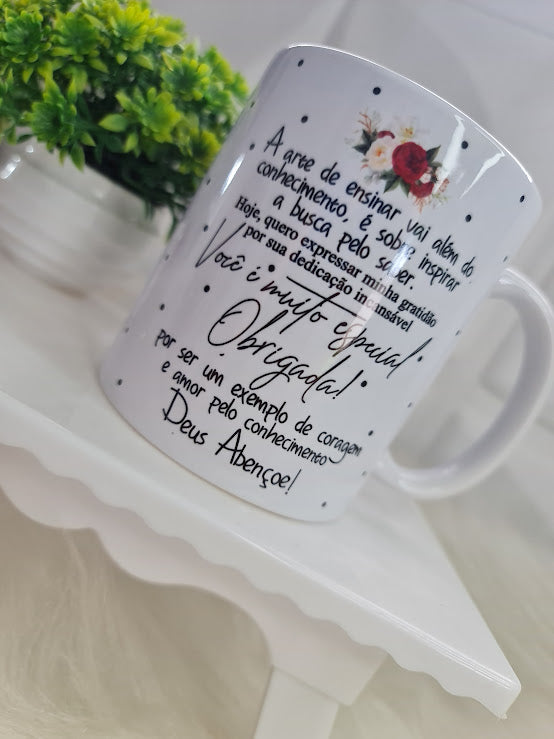 Caneca Personalizada para Professora – Gratidão com Estilo💖