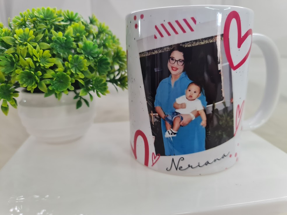 Caneca Personalizada “Feliz Día de las Madres” com Foto e Dedicação