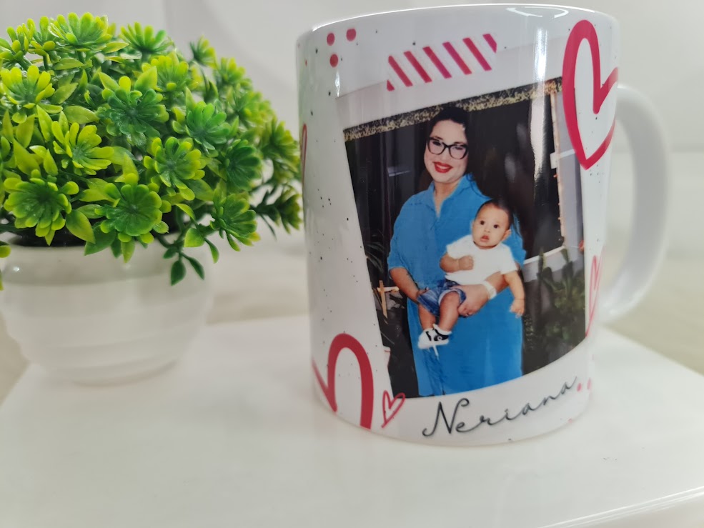 Caneca Personalizada “Feliz Día de las Madres” com Foto e Dedicação