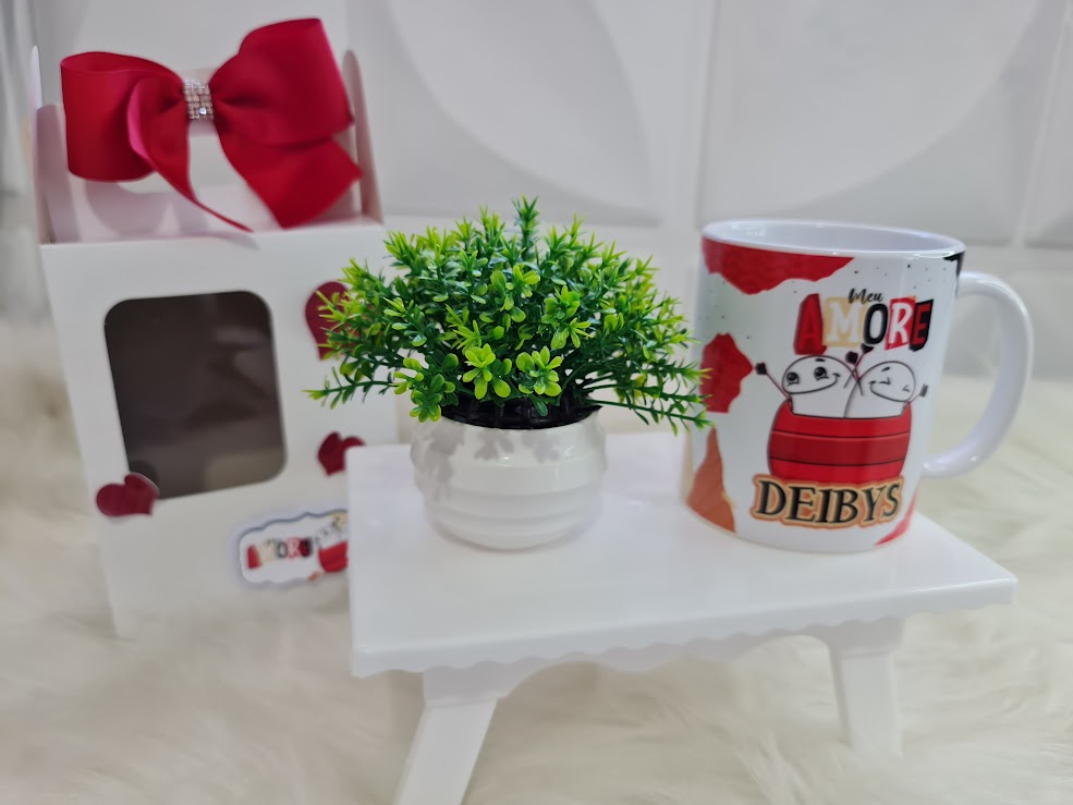 Caneca romântica com Embalagem Personalizada