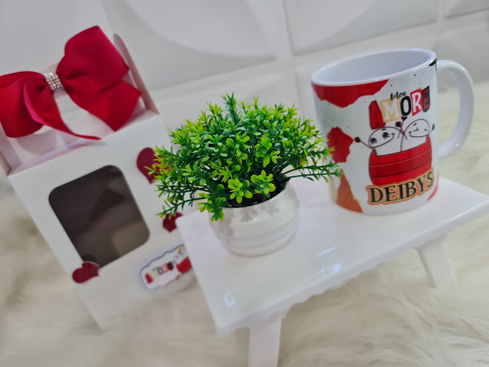 Caneca romântica com Embalagem Personalizada