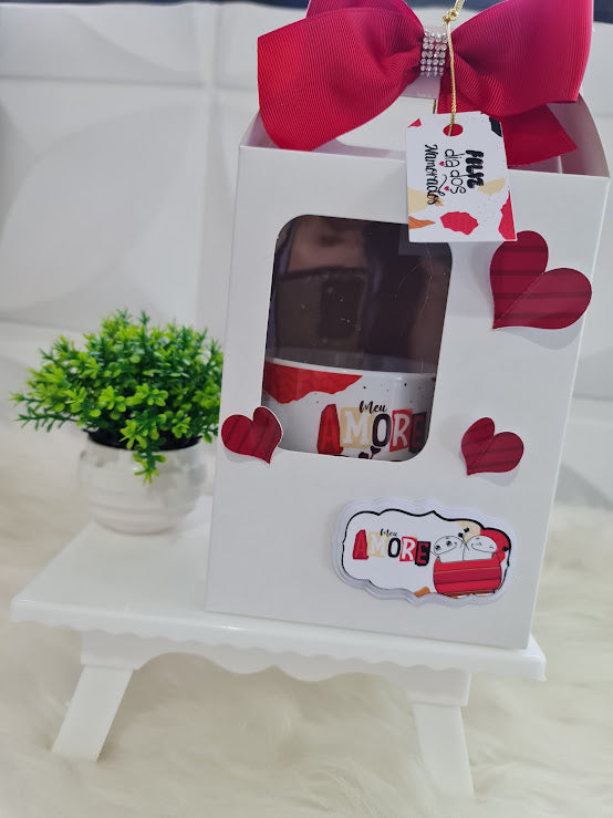 Caneca romântica com Embalagem Personalizada