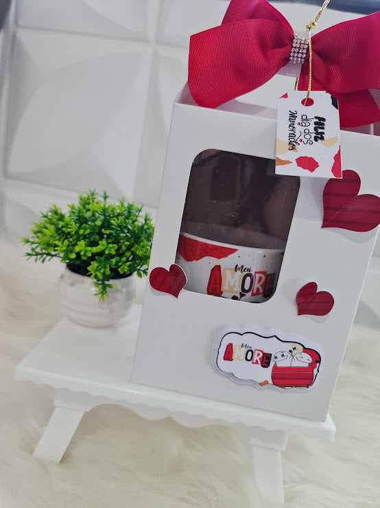 Caneca romântica com Embalagem Personalizada