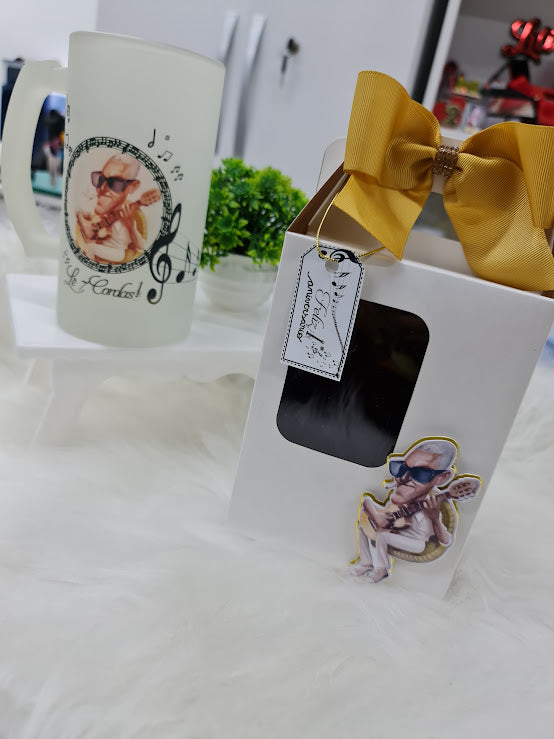 Caneca Chopp Personalizada + Caixa Presenteável – "Não é apenas um violão..."