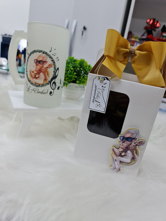 Caneca Chopp Personalizada + Caixa Presenteável – "Não é apenas um violão..."