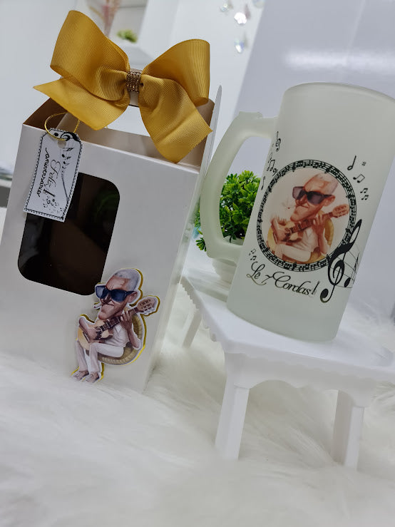 Caneca Chopp Personalizada + Caixa Presenteável – "Não é apenas um violão..."