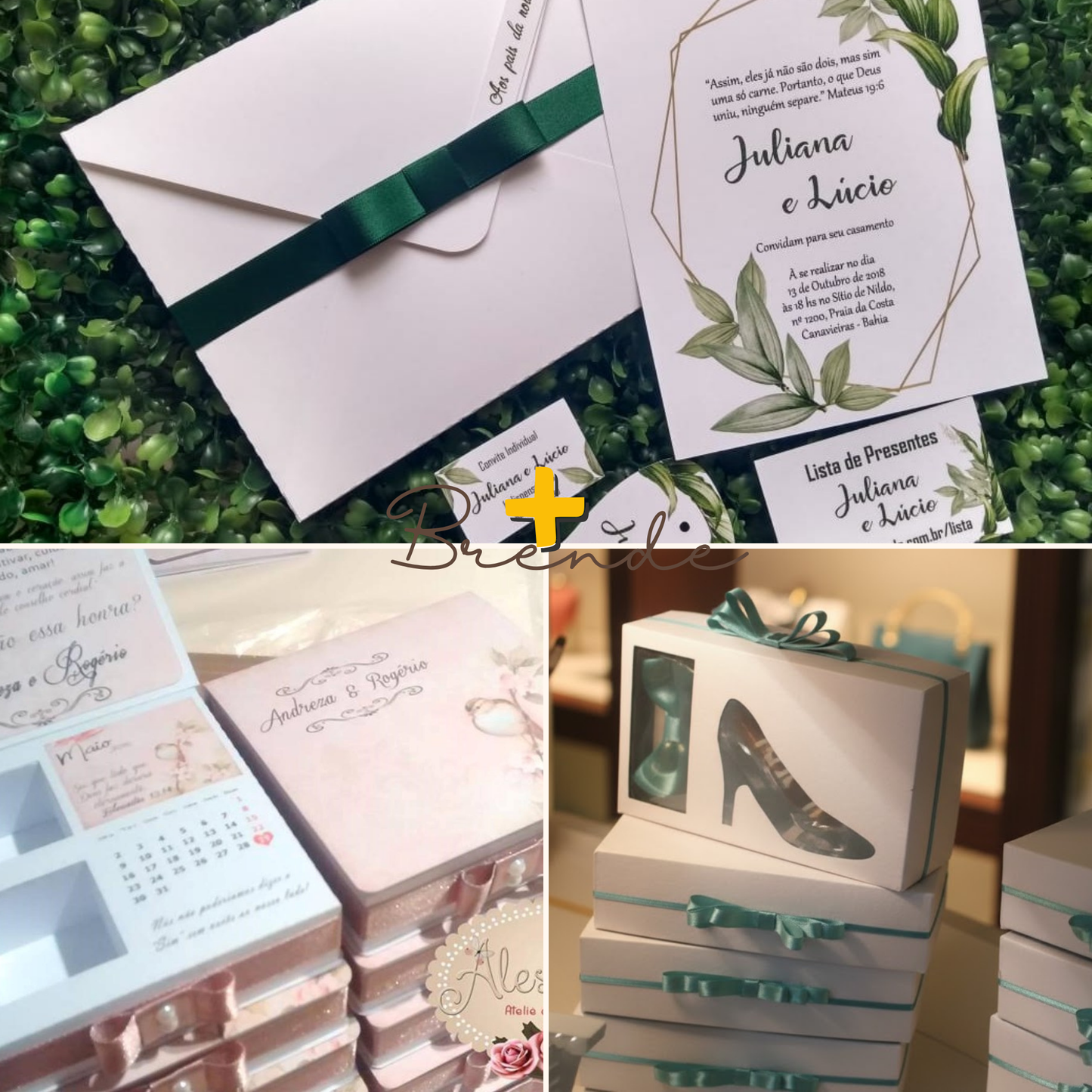 Arquivo de Corte Caixa Convite Padrinhos Casamento- Florar Azul- +BRINDE