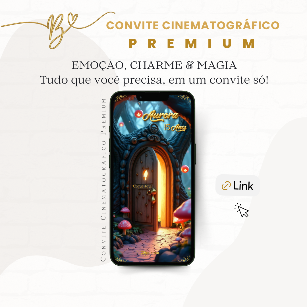 Convite Premium Cinematográfico Alice no Pais das Maravilhas