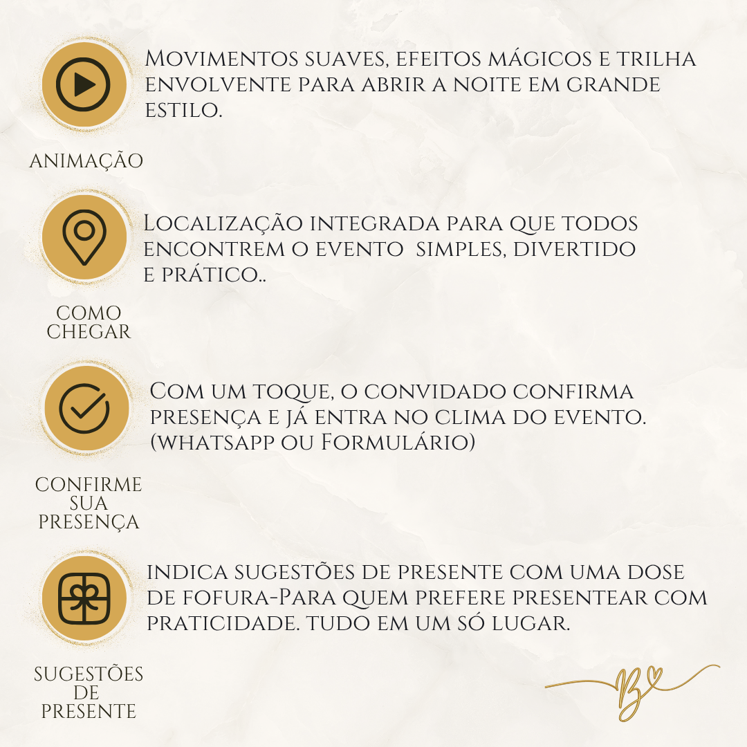 Convite Digital Cinematográfico Premium | Chá Revelação — Un Latido por Descubrir