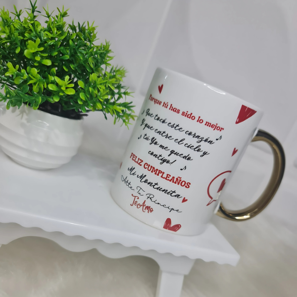 CANECA PERSONALIZADA COM LETRA DE MÚSICA- COM CAIXA E TAG PERSONALIZADA!