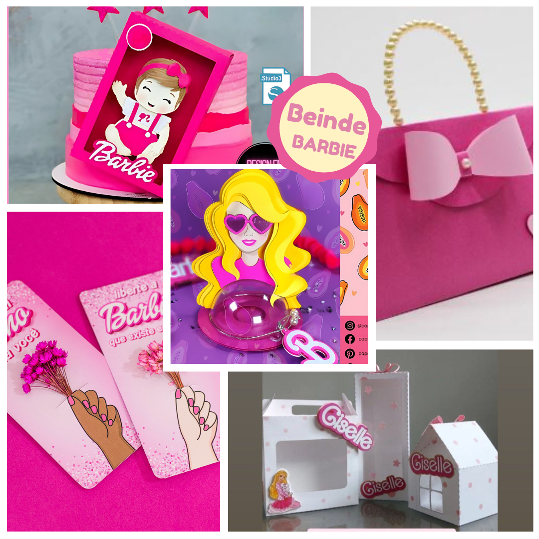Arquivo de Corte- Barbie Luxo + 5 kit Brinde