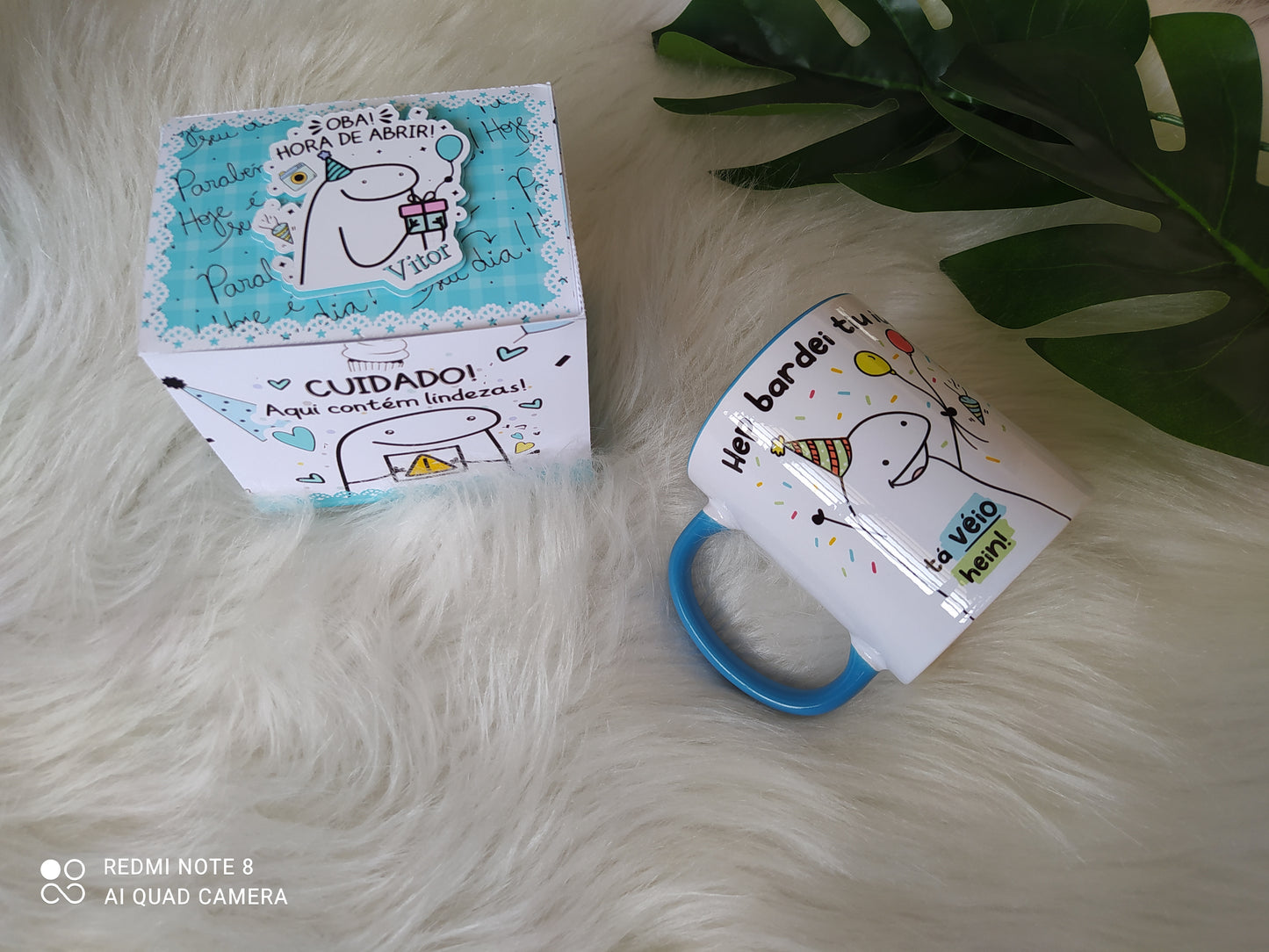 Caneca Personalizada Flork Kit Caneca+ Caixa Com Chocolates Personalizados |Aniversário, Namoro e Outros!