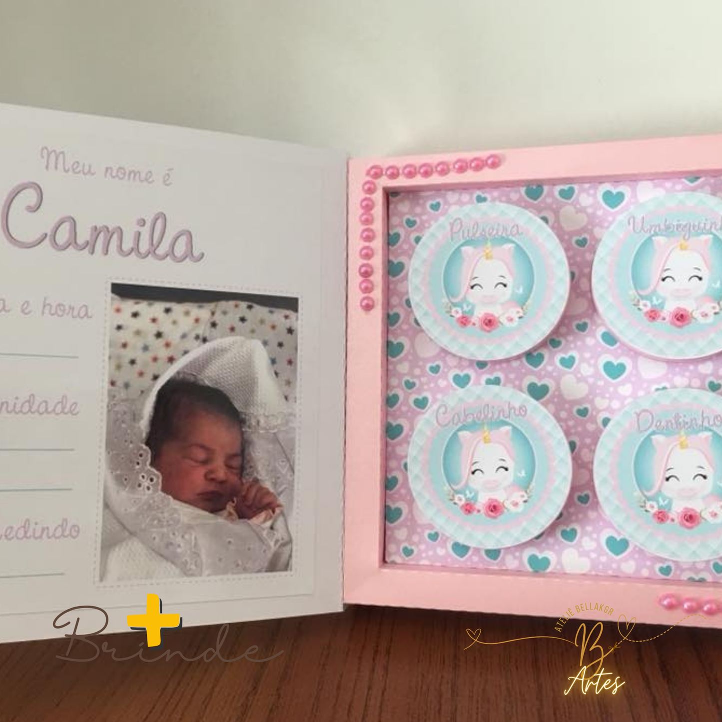 Arquivo de Corte Caixa Explosão Chá Revelação