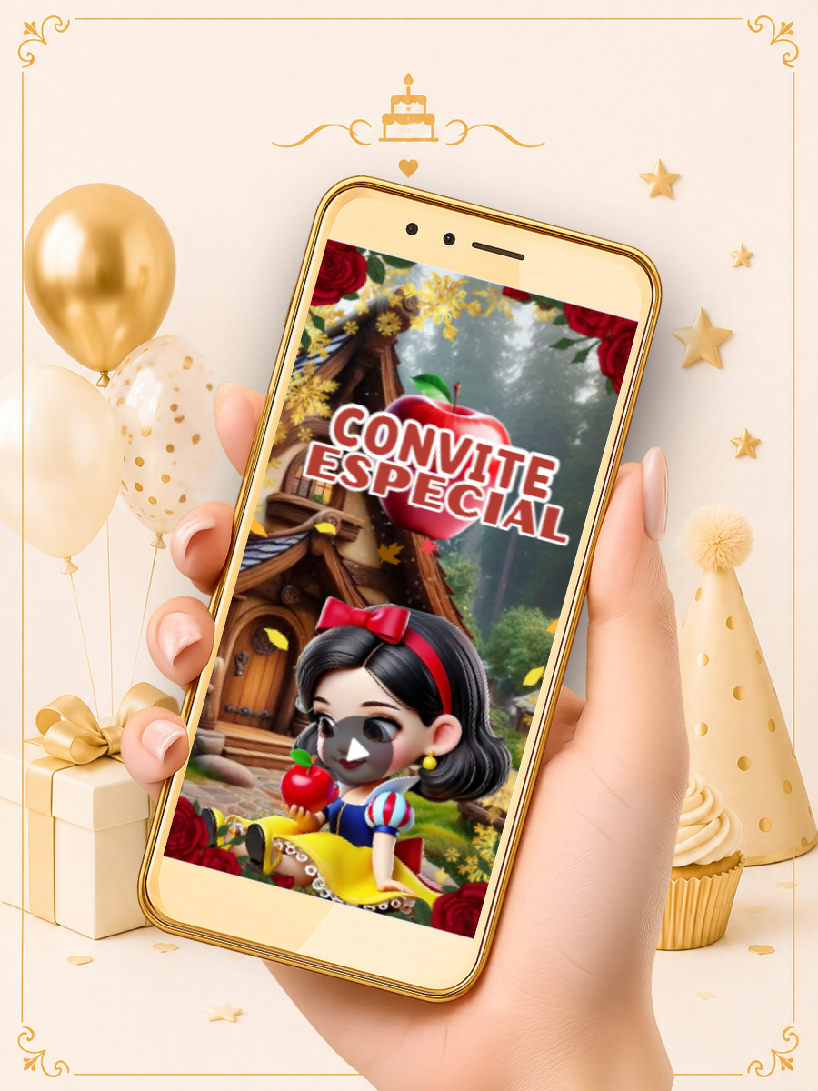 Convite Digital Animado 3d Premium