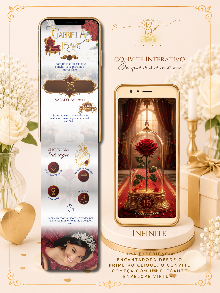 Convite Digital | Interativo Experience | 15 Anos