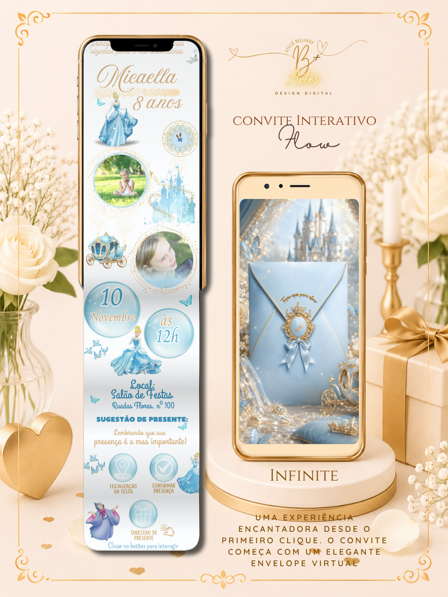 Convite Digital | Interativo  Flow |  Infantil