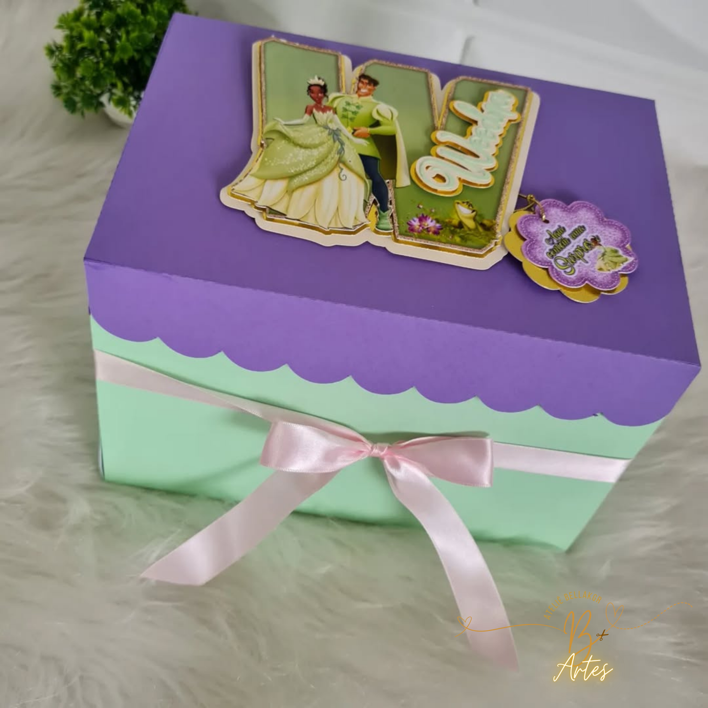 Arquivo de corte Caixa Cenário- Festa Na Caixa A Princesa e o Sapo