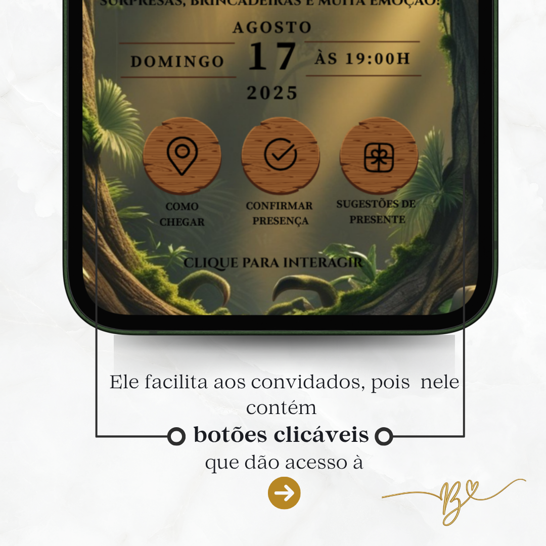 Convite Premium Cinematográfico Jurassic Park
