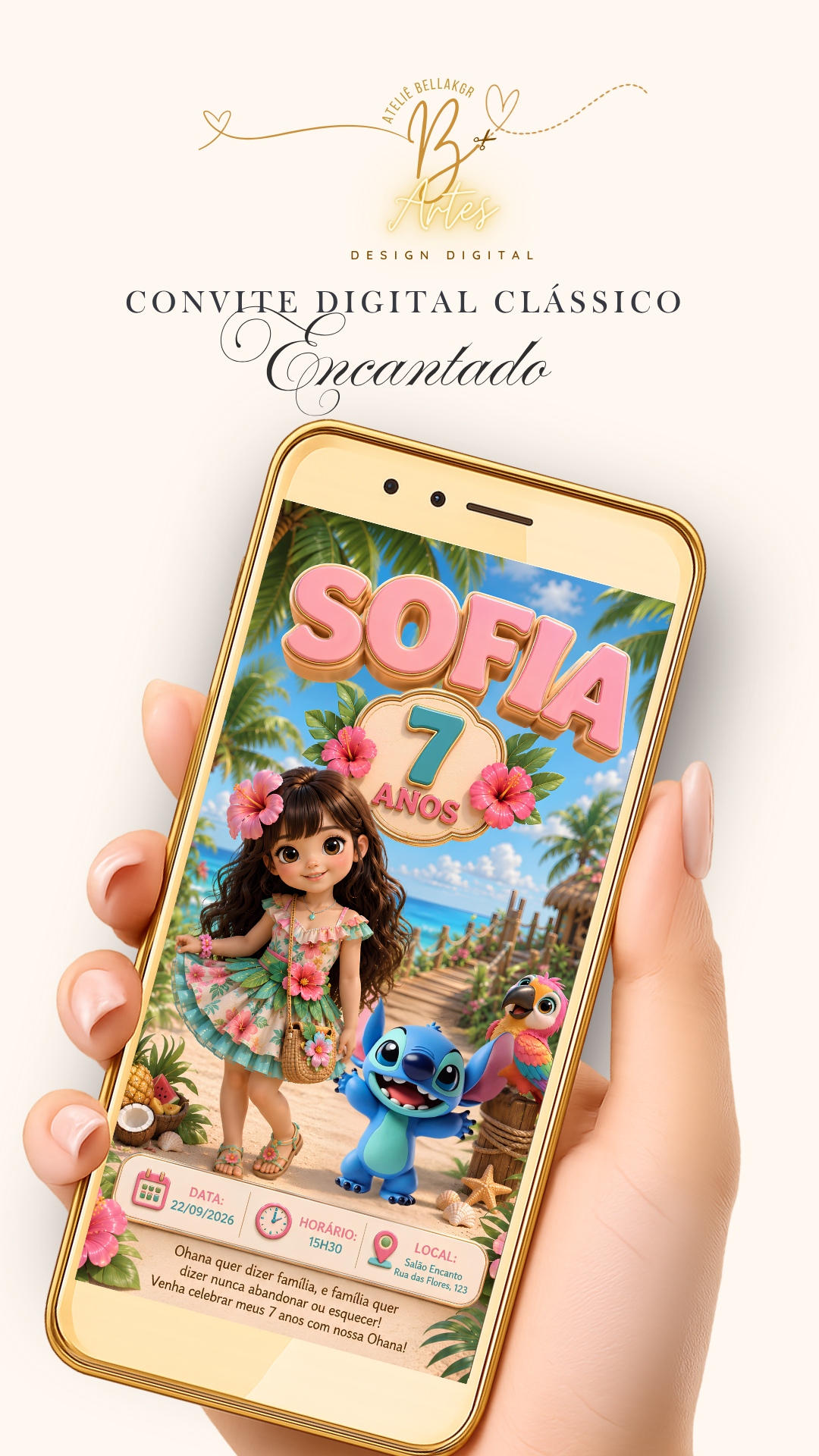 Convite Digital Clássico Encantado | Sticht | Aniversário