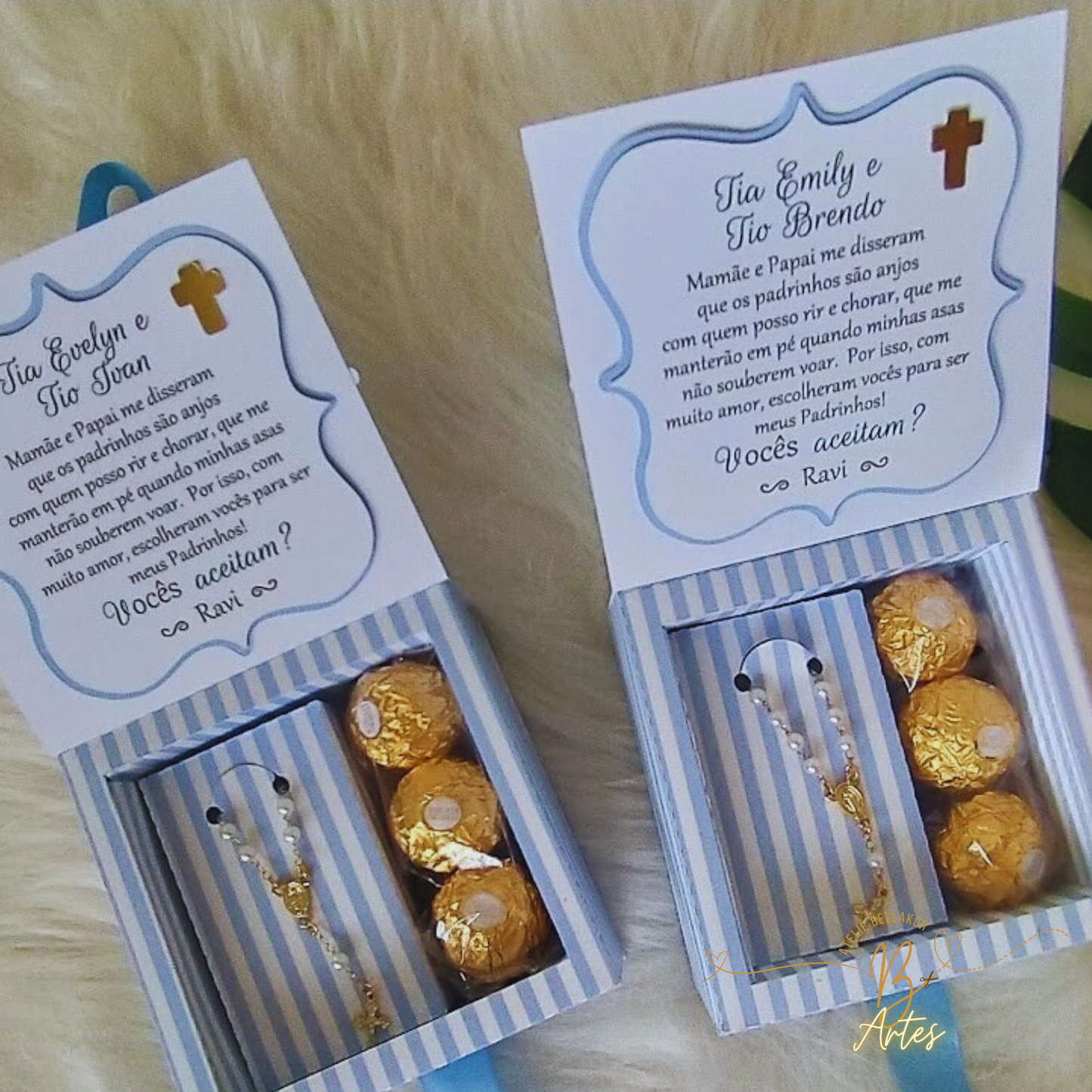 Arquivo de Corte Caixa Convite Padrinhos, 3 Ferreiros- Azul +BRINDE