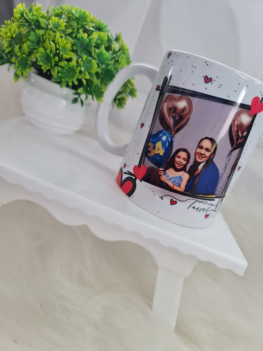 Caneca Personalizada “Feliz Día de las Madres” com Foto e Dedicação