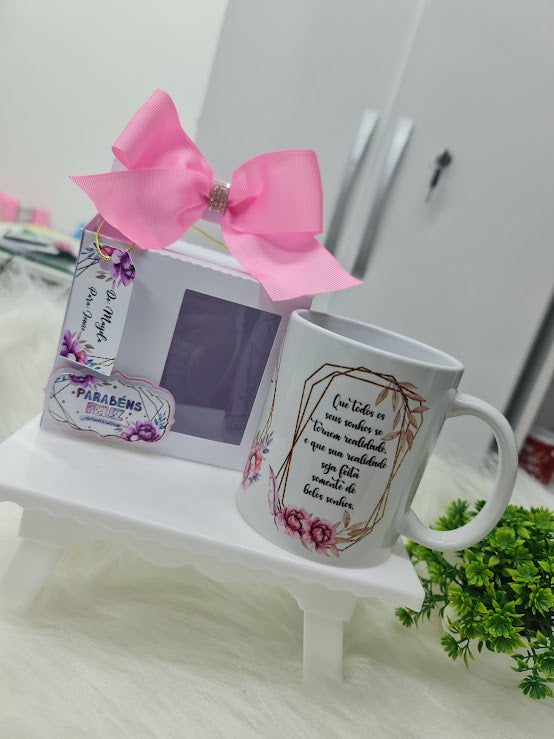 Caneca Personalizada de Aniversário com Nome e Mensagem Especial