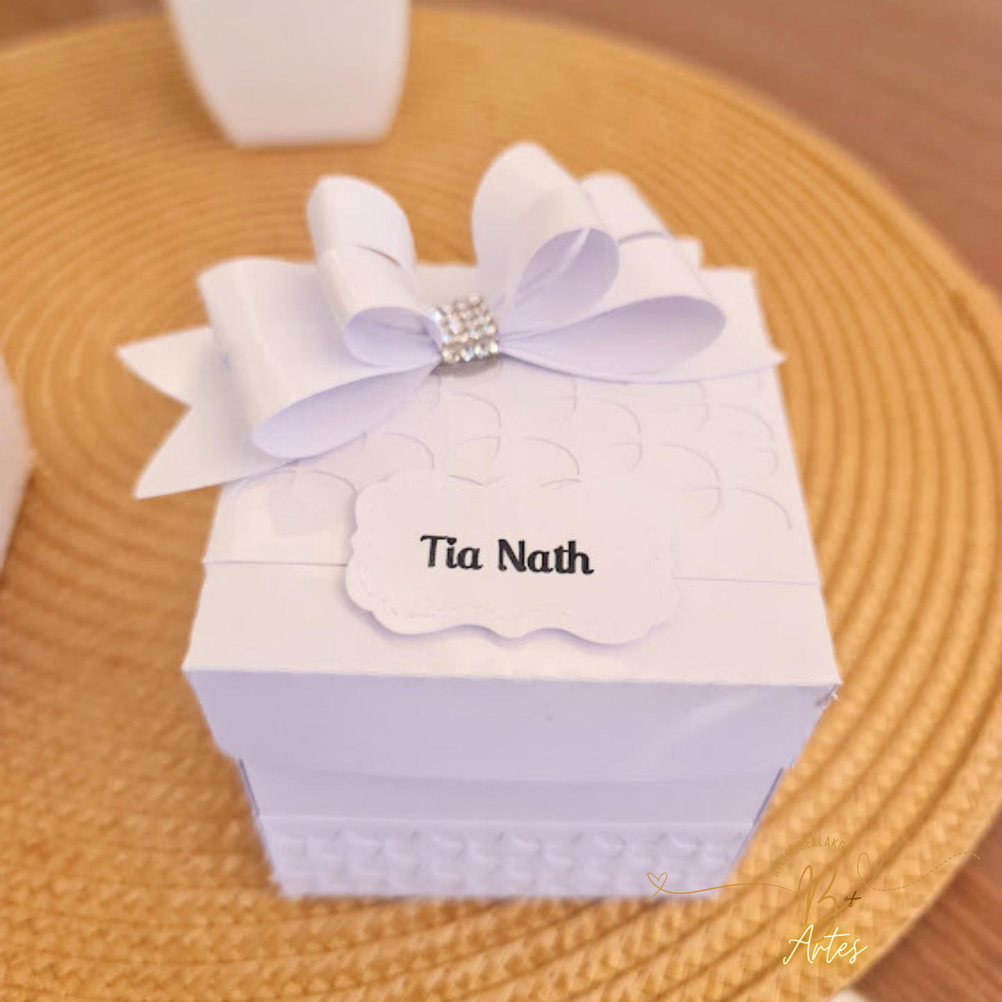 Arquivo Caixa Explosão Convite Padrinho/ Batizado- Mini Terço