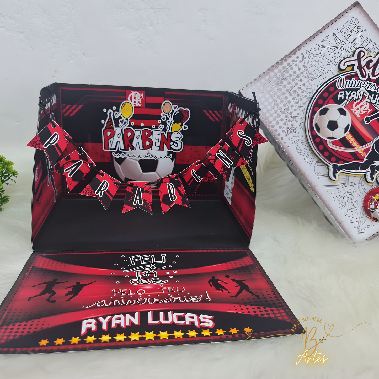 Arquivo de corte Caixa Cenário- Festa Na Caixa Futebol Flamengo