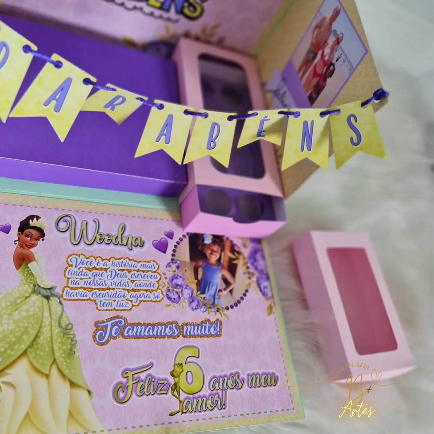 Arquivo de corte Caixa Cenário- Festa Na Caixa A Princesa e o Sapo