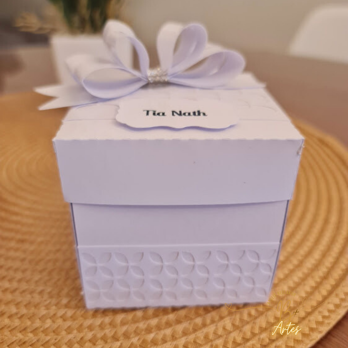 Arquivo Caixa Explosão Convite Padrinho/ Batizado- Mini Terço