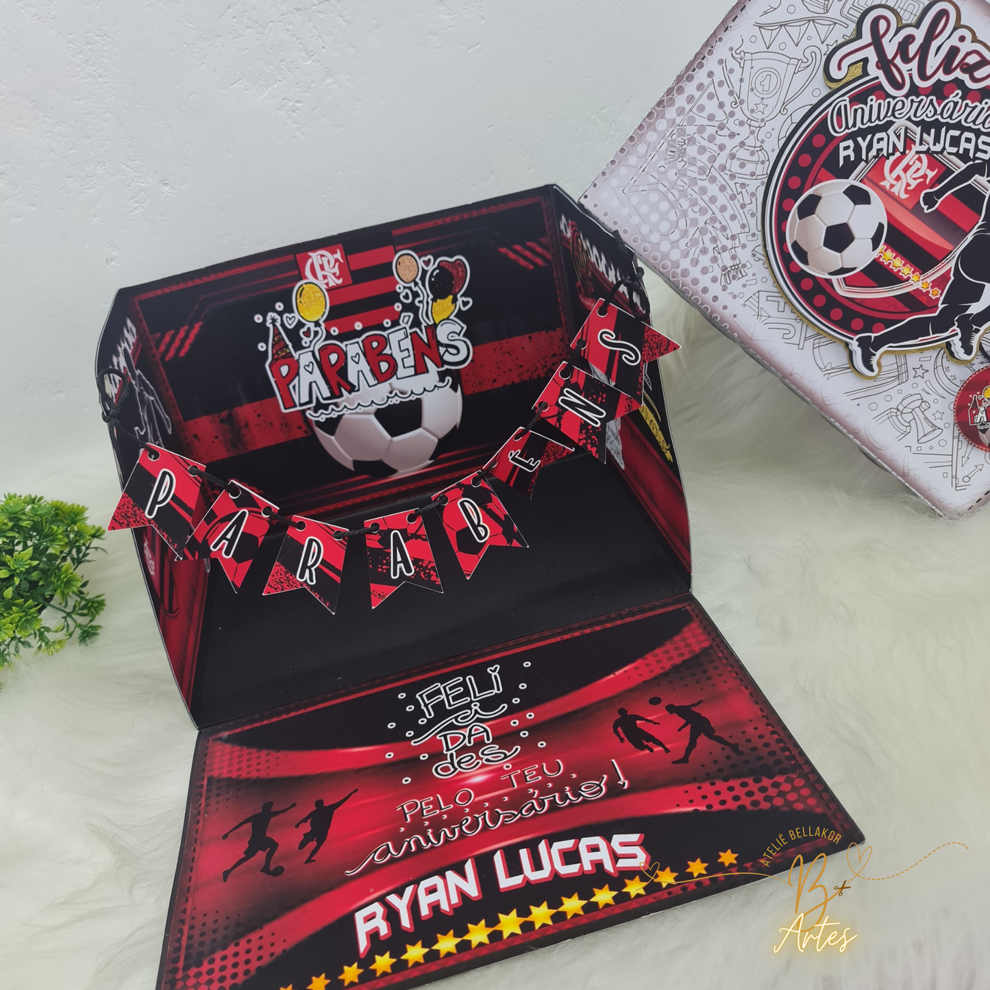 Arquivo de corte Caixa Cenário- Festa Na Caixa Futebol Flamengo