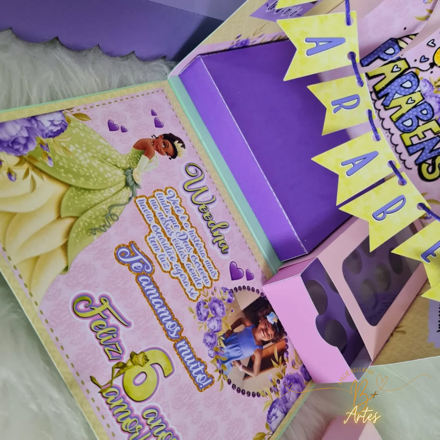 Arquivo de corte Caixa Cenário- Festa Na Caixa A Princesa e o Sapo