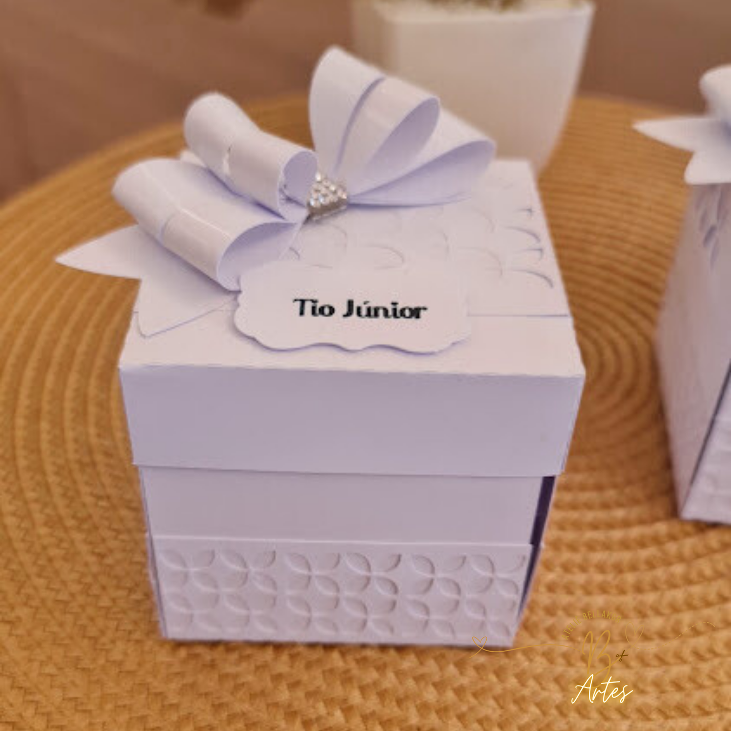 Arquivo Caixa Explosão Convite Padrinho/ Batizado- Mini Terço