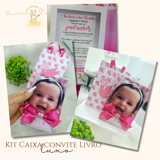 Arquivo de Corte- Kit Caixa Convite Livro Luxo- +BRINDE