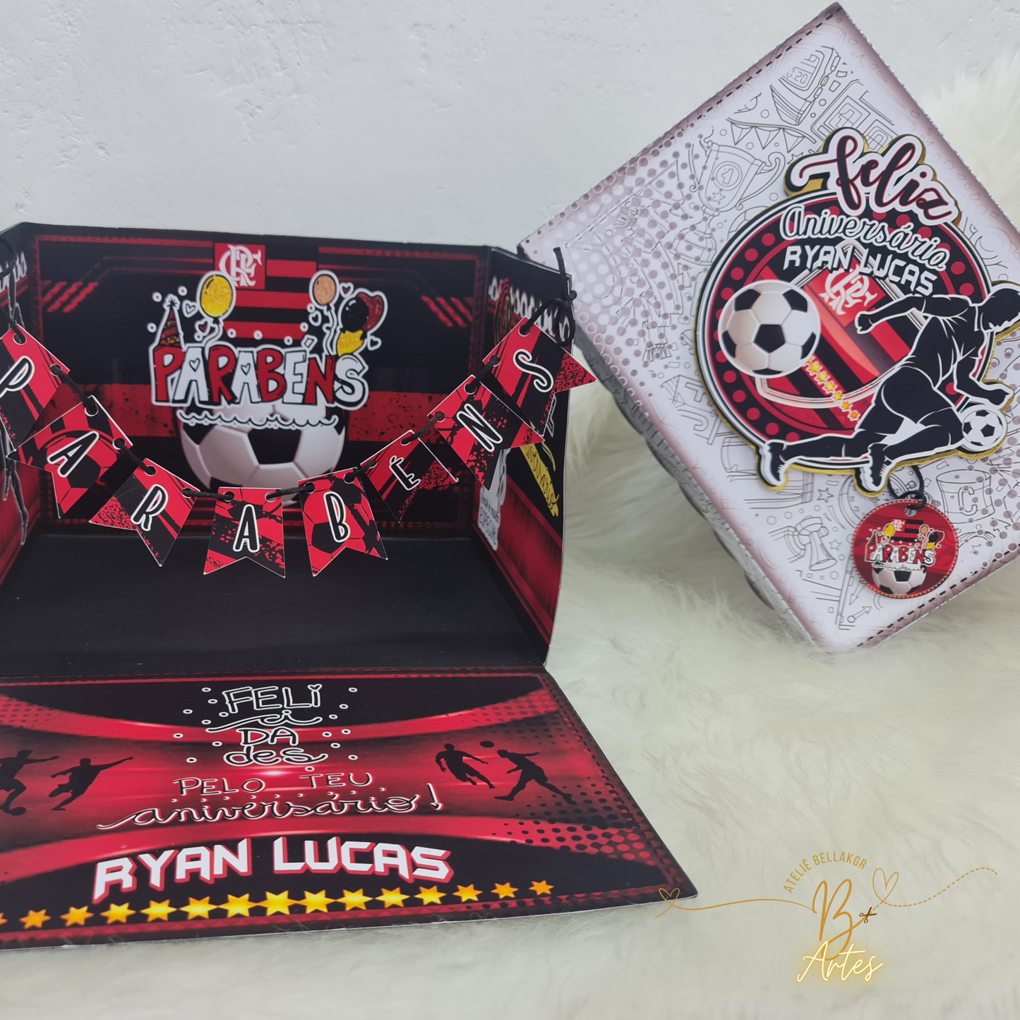 Arquivo de corte Caixa Cenário- Festa Na Caixa Futebol Flamengo