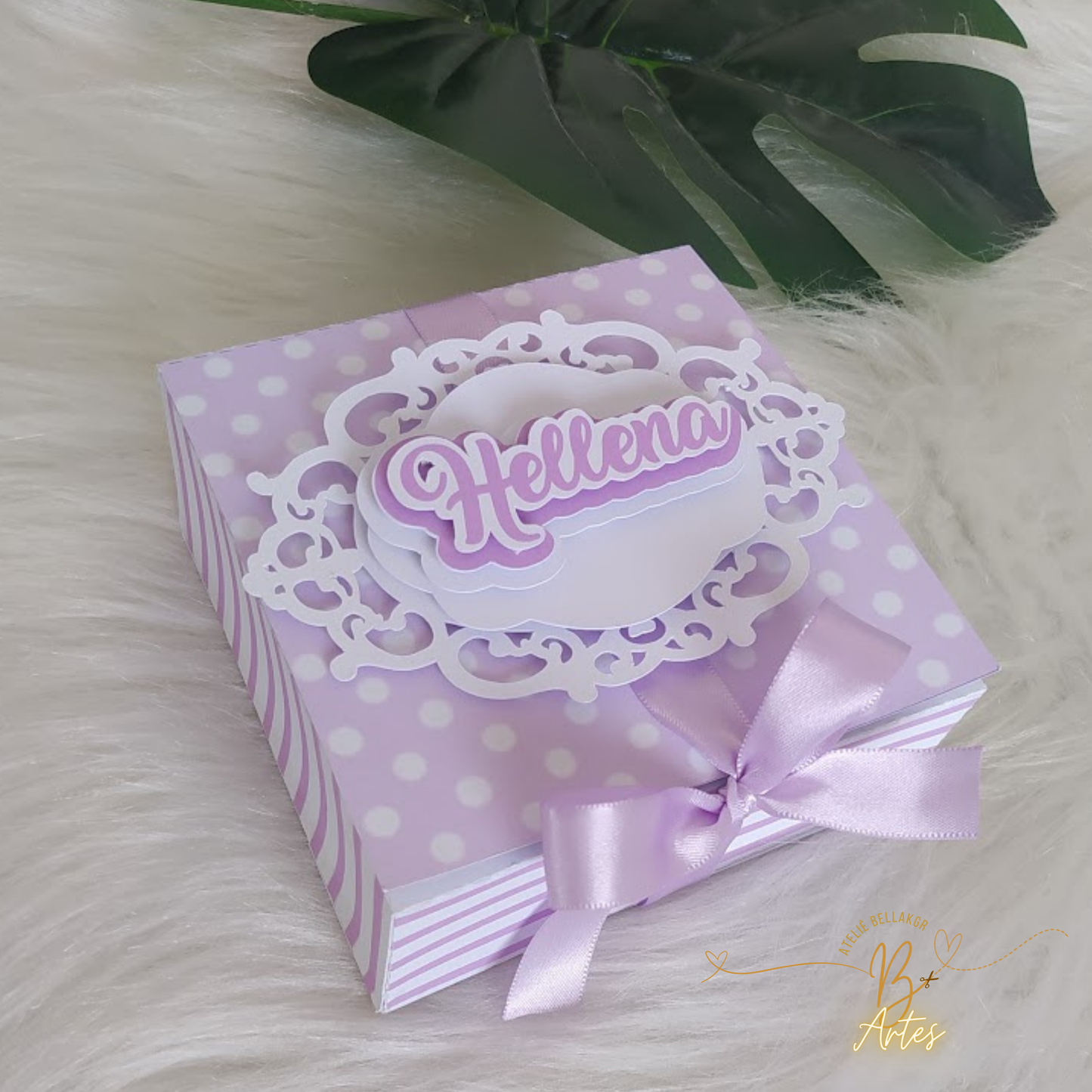 Arquivo de Corte Caixa Convite Padrinhos, 3 Ferreiros-  Lilás- +BRINDE