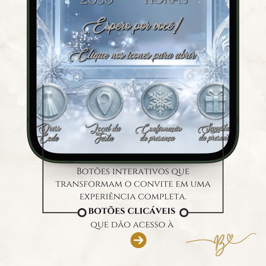 Convite Digital Cinematográfico Premium 15 Anos |  Winter Royal