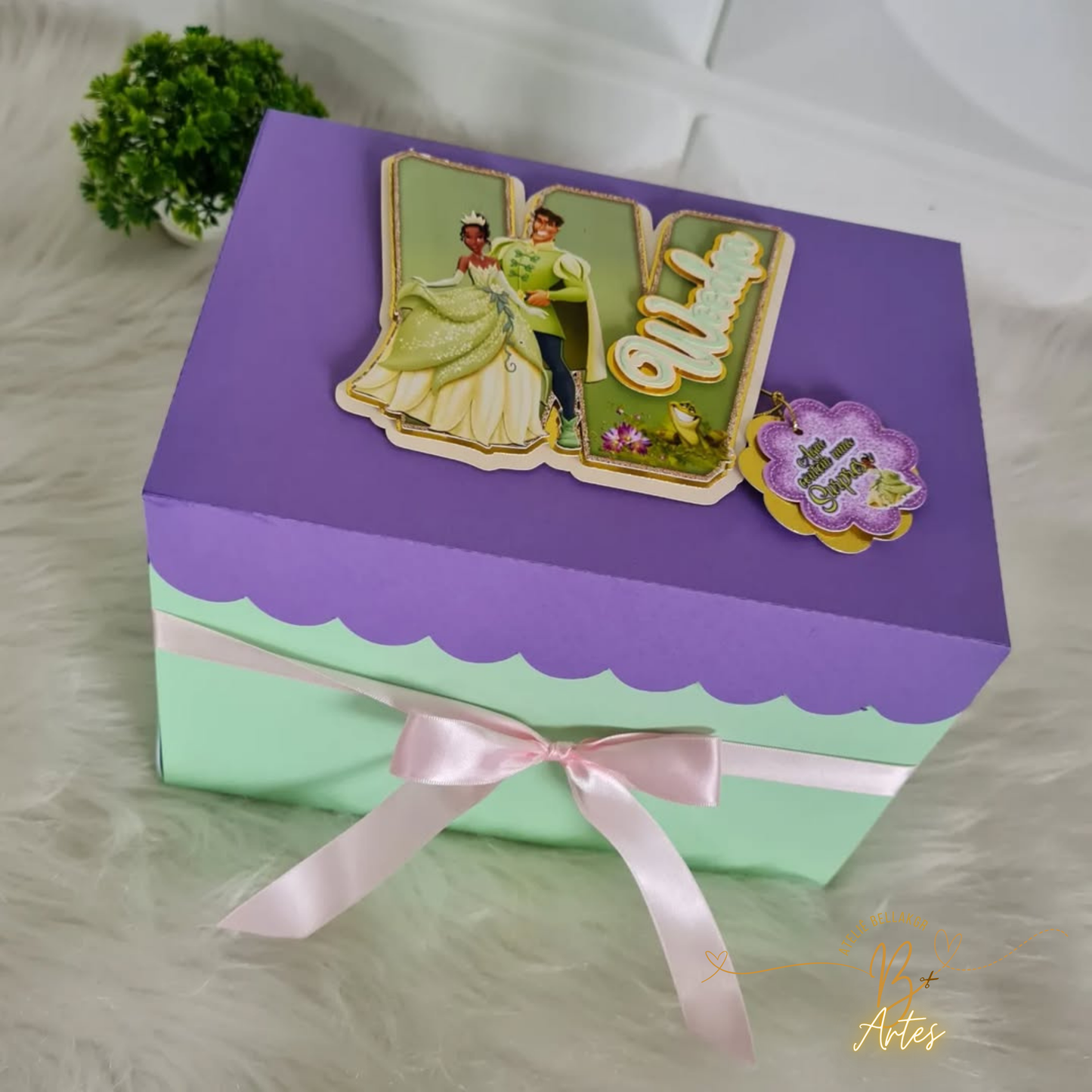 Arquivo de corte Caixa Cenário- Festa Na Caixa A Princesa e o Sapo