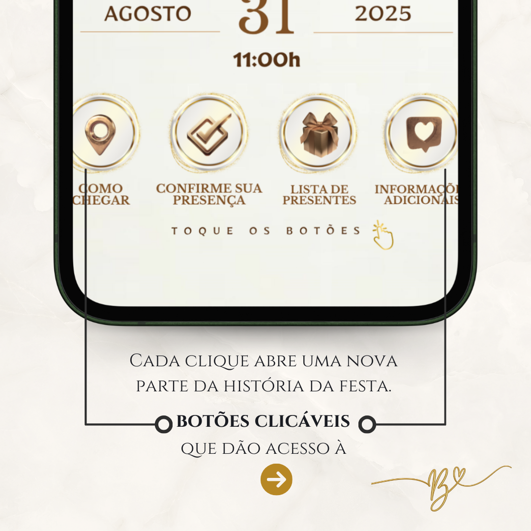 Convite Cinematográfico Premium | Chá De Bebê — Ursinho