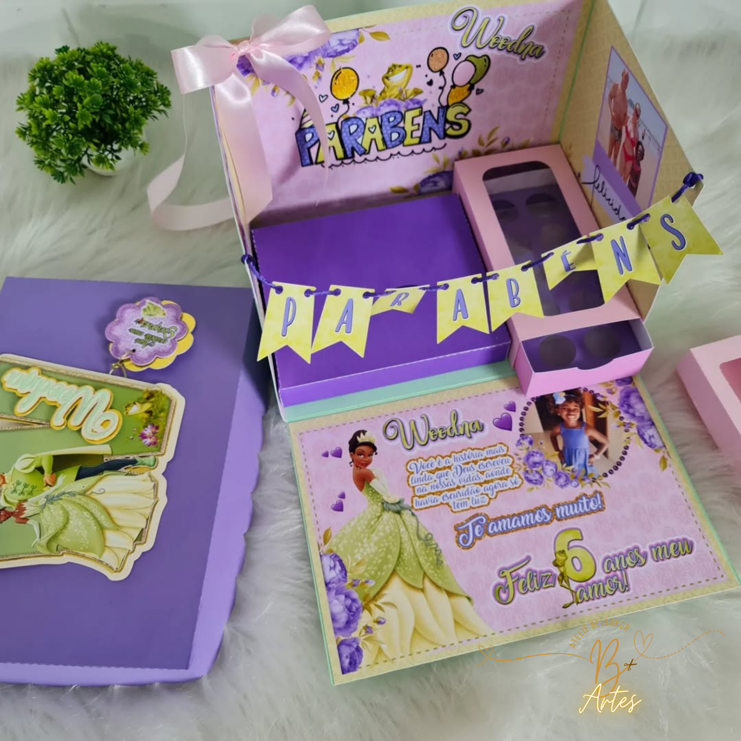 Arquivo de corte Caixa Cenário- Festa Na Caixa A Princesa e o Sapo