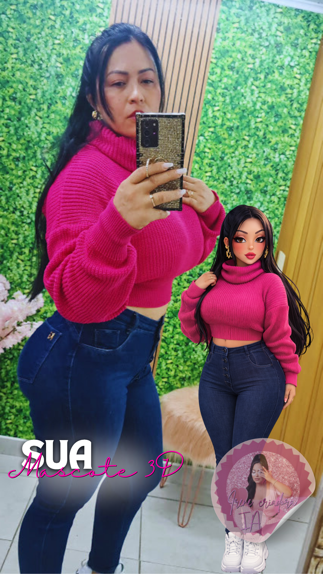 Pacote Bonequinhas 3D Personalizadas + Vídeo Dançando