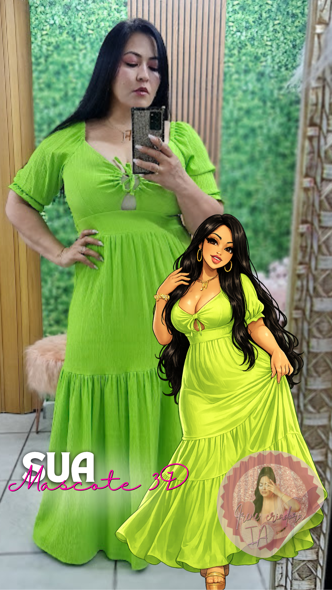 Pacote Bonequinhas 3D Personalizadas + Vídeo Dançando