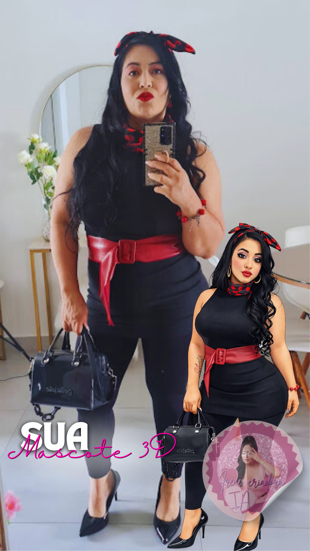 Pacote Bonequinhas 3D Personalizadas + Vídeo Dançando