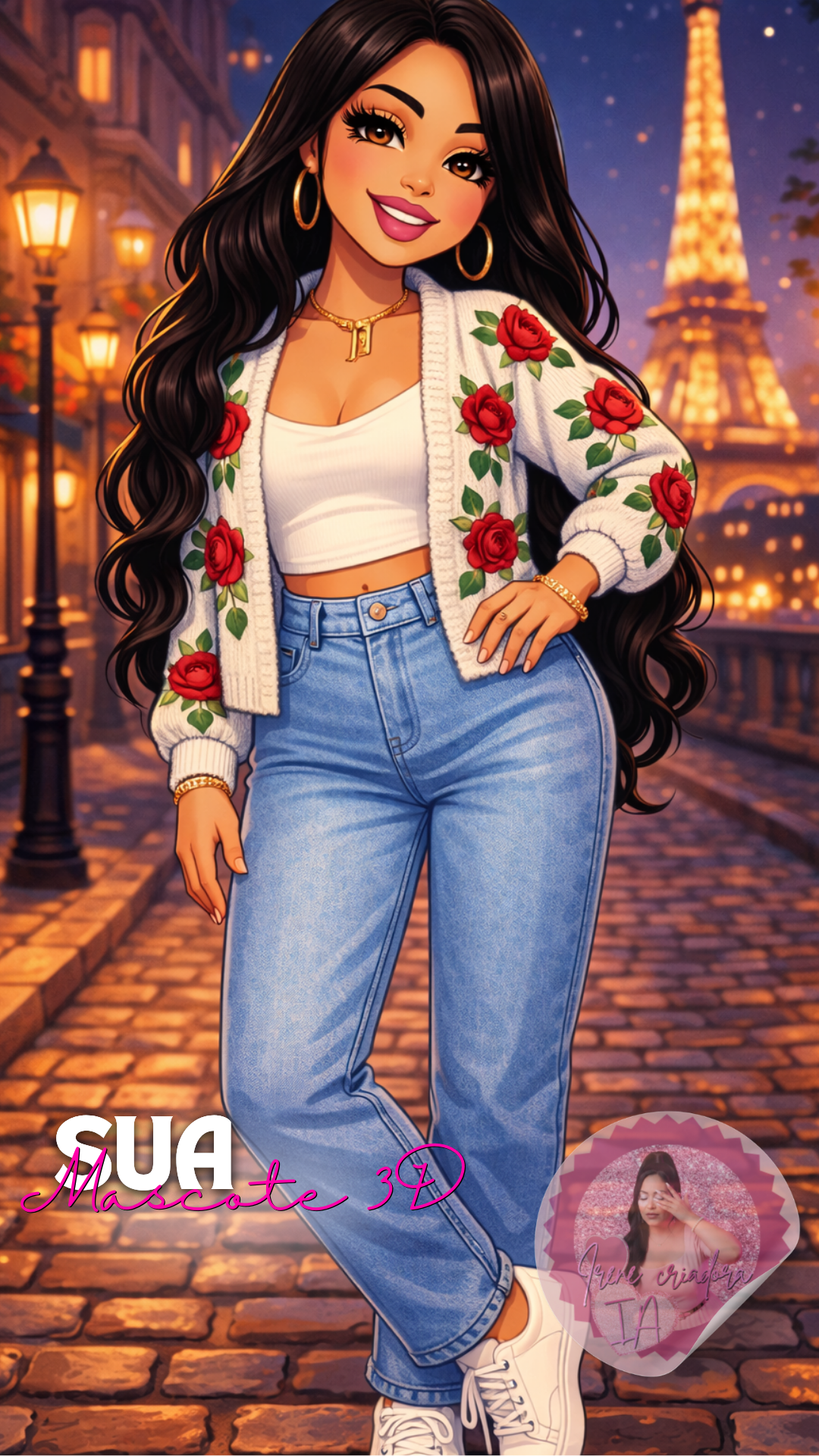 Pacote Bonequinhas 3D Personalizadas + Vídeo Dançando