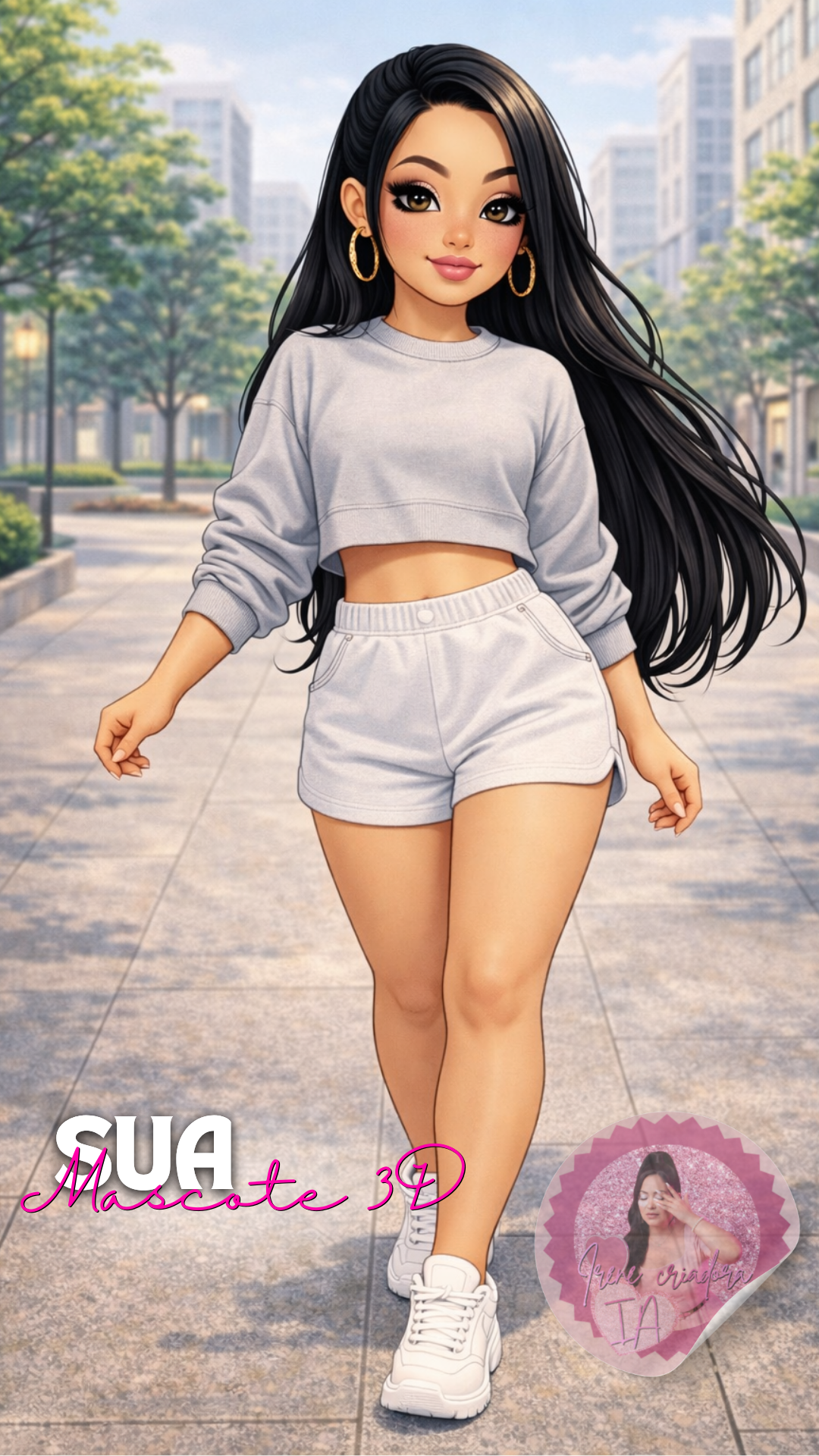 Pacote Bonequinhas 3D Personalizadas + Vídeo Dançando