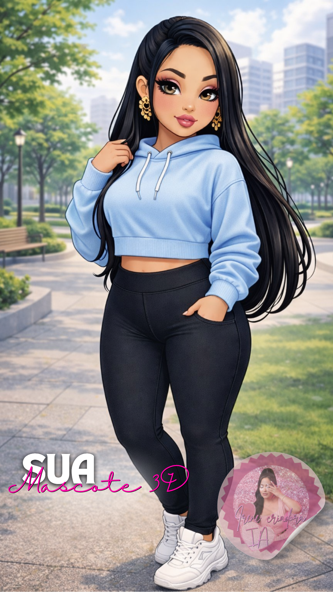 Pacote Bonequinhas 3D Personalizadas + Vídeo Dançando