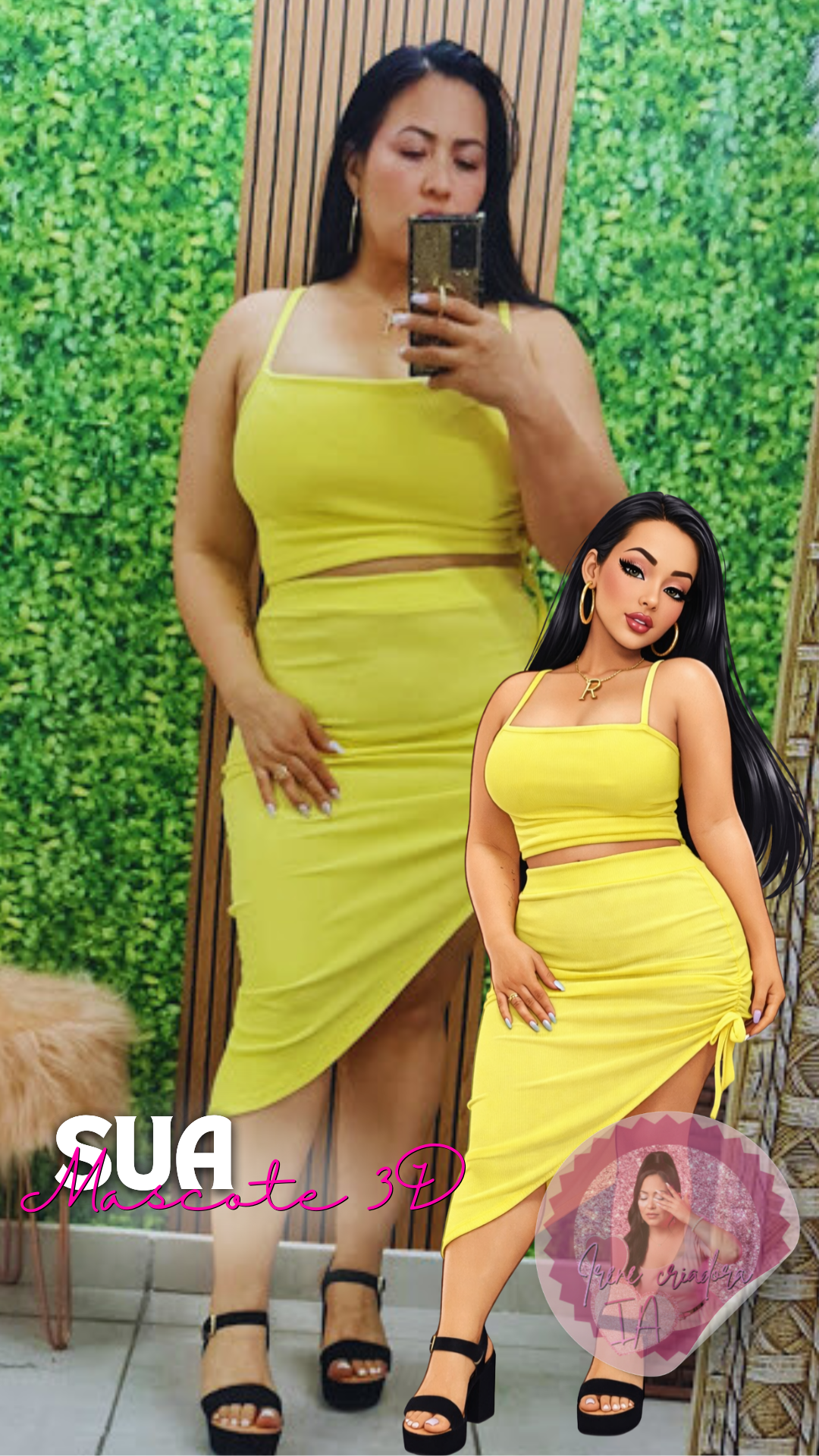 Pacote Bonequinhas 3D Personalizadas + Vídeo Dançando